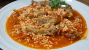 Arroz de Costela Caldoso com Linguiça que Fica Cheio de Sabor