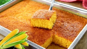 Bolo de milho verde fofinho feito no liquidificador fácil e rápido