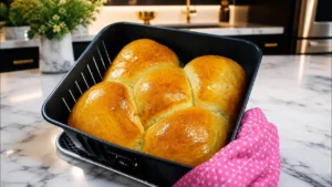 O pãozinho na Air Fryer é uma receita prática para o café da manhã, lanche...