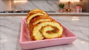 Rocambole de Doce de Leite com Goiabada Fácil e Fofinho para o Café da Manhã