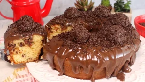 O bolo formigueiro é uma ótima escolha para o café da manhã, lanche da tarde...